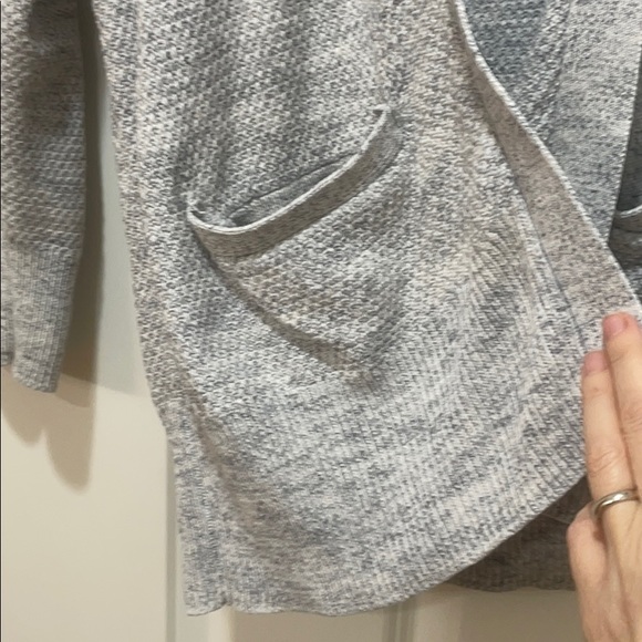 Abercrombie & Fitch cotton grey open front sweater - Picture 4 of 6